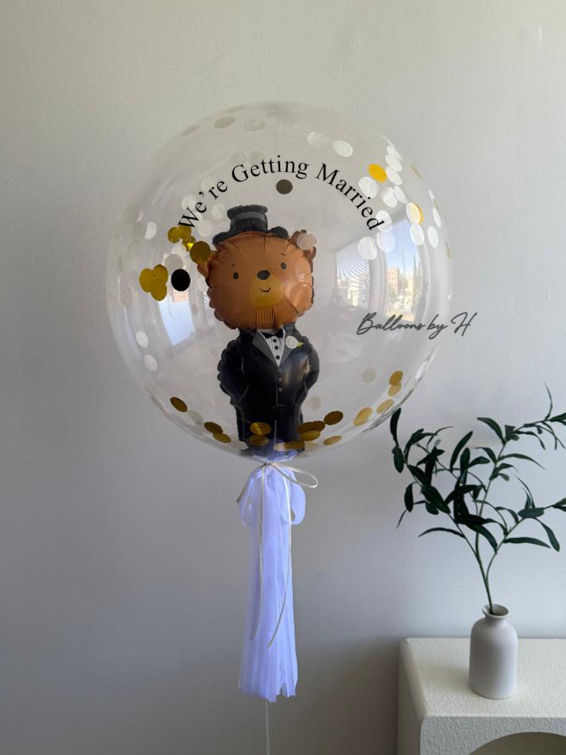 Bear Groom in a Bubble