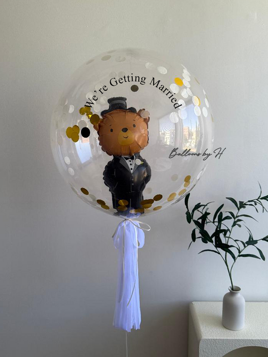 Bear Groom in a Bubble