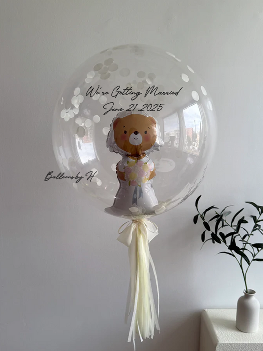 Bride Bear in a Bubble